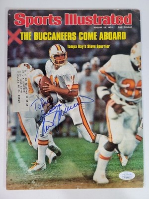 Steve Spurrier Signed Sports Illustrated 1976 JSA Auto  Tampa Bay Buccaneers