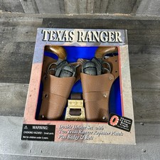 Parris Toy Texas Ranger Double Holster 12 Shot Die Cast Wild West