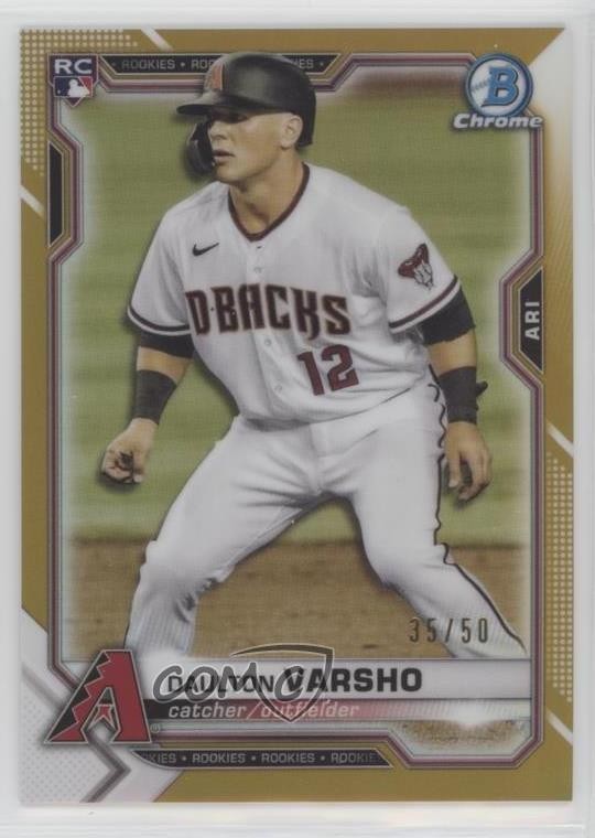 2021 Bowman Chrome Gold Refractor 35/50 Daulton Varsho #95 s3g