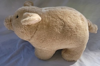 Vintage 1987 Dakin Pig Plush  Nose Stuffed Animal Dakin Tag Large Lovey Farm 