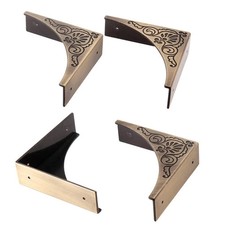 Metal Corner Protector 4 Pcs Antique Edge Safety Guard Cabinet