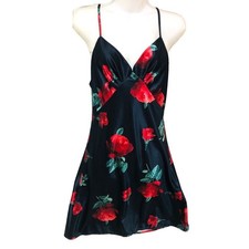 Y2K Fredericks Of Hollywood Womens Babydoll Slip Dress Sz S Fairy Goth Satiny