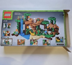 LEGO Minecraft 21125 The Jungle Tree House Toy Set Used Box Manual Separator...