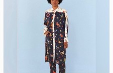 FARM RIO Zodiac Lenzing Escovero Viscose Midi Shirtdress Size S $225