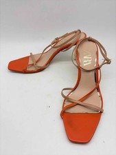 Pre-Owned Zara Orange Size 39 Kitten Heel Heels