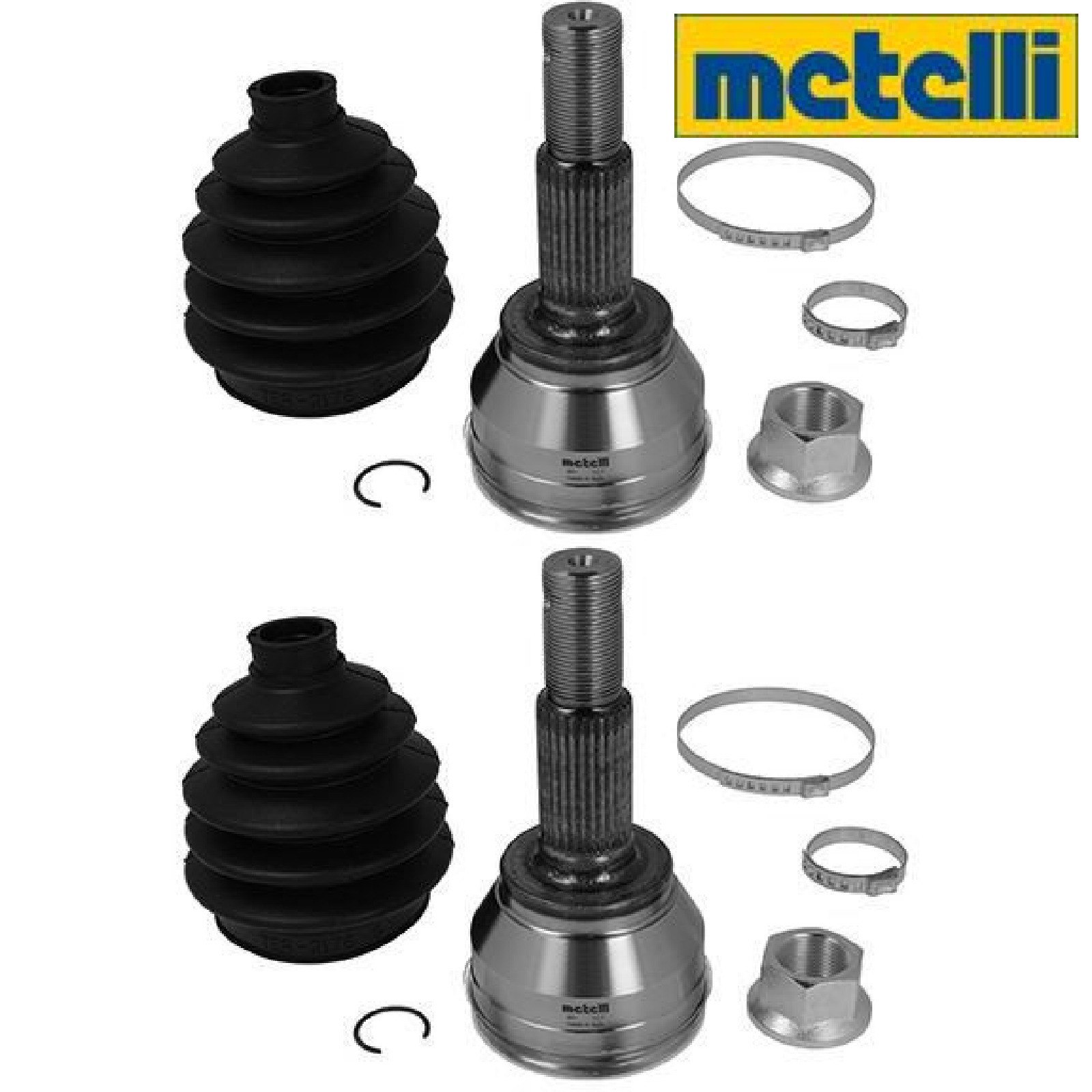 2x Gelenksatz für Antriebswelle metelli 15-1861 2 Gelenksätze Vorne