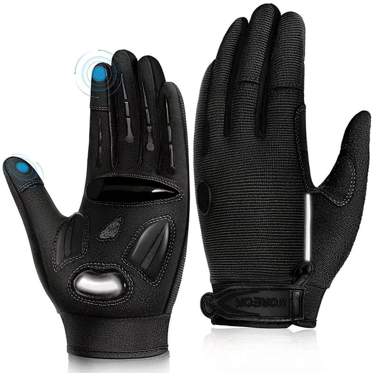 Bike Cycling Gloves for Men ,Touchscreen Full Finger Shock-Absorbing 5MM Pads...