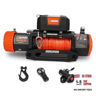 9500 lb Electric Winch,12 Volt Winch with Wireless Handheld Remotes 9500LBS