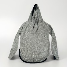 Serene Tangerine Women s Small Gray Pullover Hoodie Lightweight Super Soft