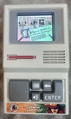 Basic Fun Where In The World Is Carmen Sandiego Handheld Electronic Game TESTED