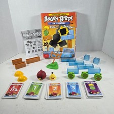 Mattel ANGRY BIRDS On Thin Ice Board Game 95 Complete MISSING 2 lg girders, TNT