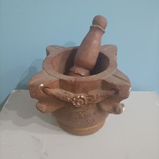 ANTICO MORTAIO PIETRA MARMO FARMACIA CUCINA PESTELLO OGGETTO ARTE VINTAGE UNICO