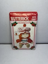 Strawberry Shortcake Cloth Doll Pattern Butterick 6173 Vintage 1980s