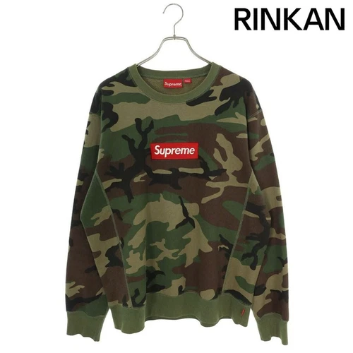 Supreme 15AW boîte logo col rond camouflage sweat homme L occasion 4068cdd9f6c399eaf7f2
