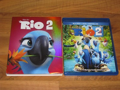 Rio 2 (Blu-ray/DVD , 2014, 2-Disc Set, No Digital Copy) Slip Cover