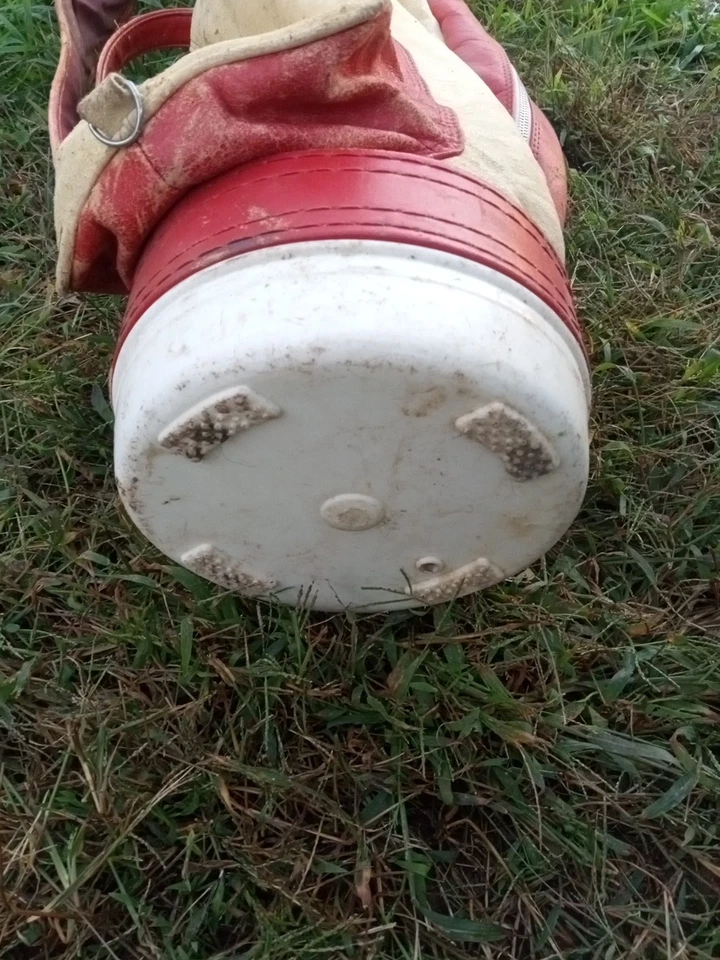 Carrito de golf Dunlop vintage retro antiguo rojo usado usado Foto 3 de 4