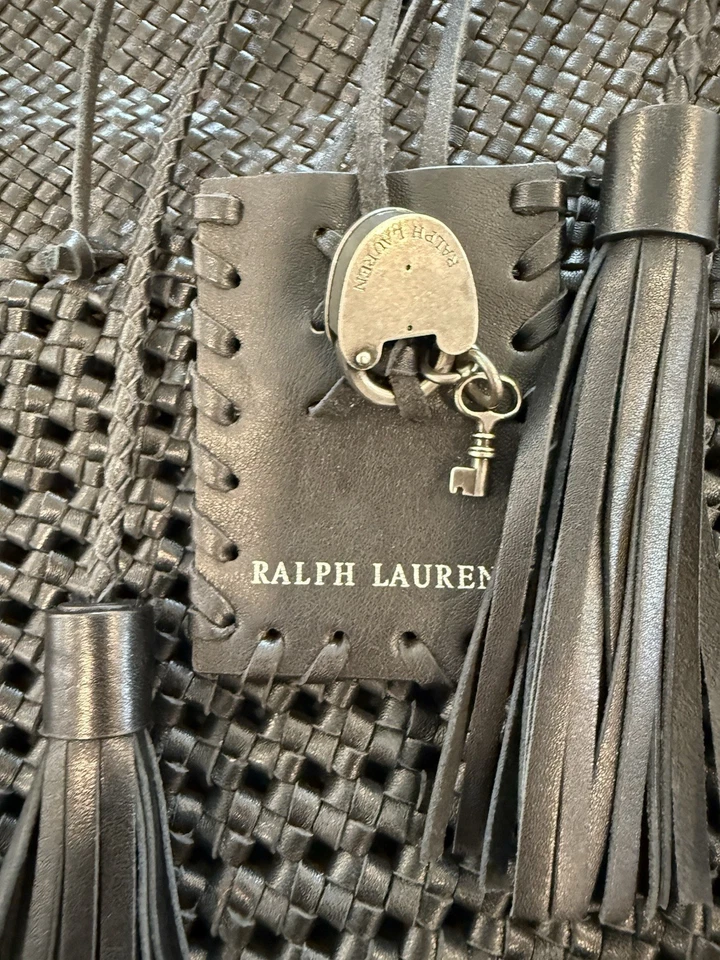 Hobo Ralph Lauren Black Weave - Imagem 3 de 4