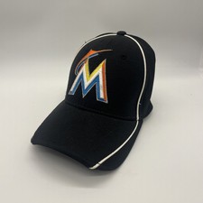 MIAMI MARLINS NEW ERA 39THIRTY Medium/Large Official Batting Practice Hat.