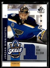 2020-21 SP Game Used 2020 NHL All-Star Skills Fabrics 1st Year Jordan Binnington