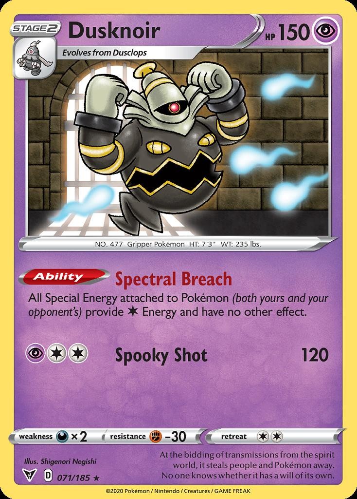 Pokemon Dusknoir (71/230) Vivid Voltage LP HOLO