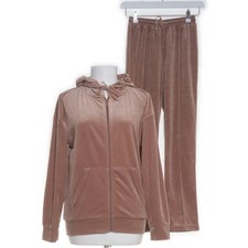 Lascana, Freizeitanzug, Größe: 32/34, Nickianzug, Polyester, Braun #8rM