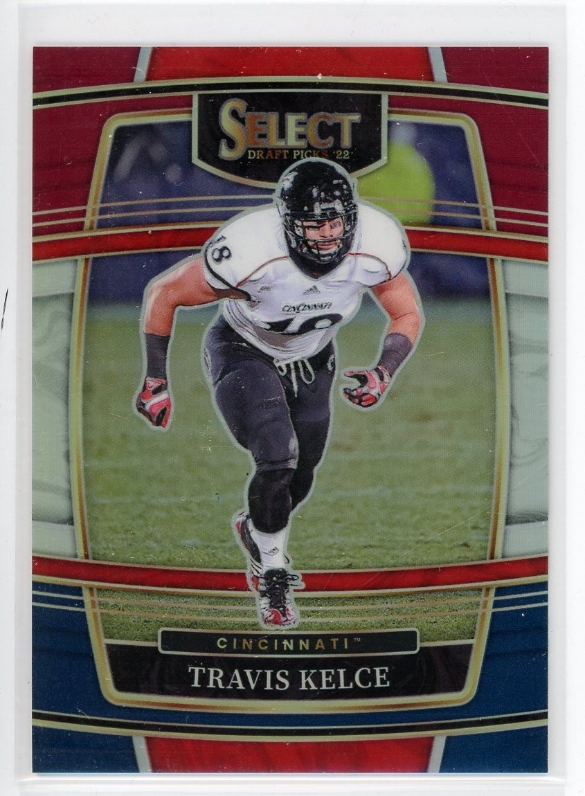 2022 Panini Select Draft Travis Kelce Tri-Color Prizm #30 #/199 Chiefs Bearcats