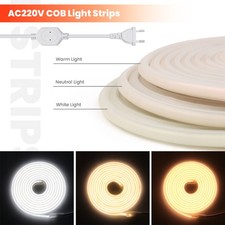 Neon COB LED Streifen Stripe Lichterkette Leiste Band Lichtschlauch 220V 230V