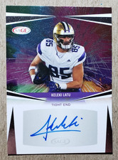 2025 Sage Keleki Latu Auto University of Washington Autograph