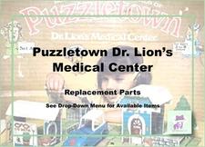 Playskool Puzzletown Dr. Lion's Medical Center #915 Replacement Parts-Pick!