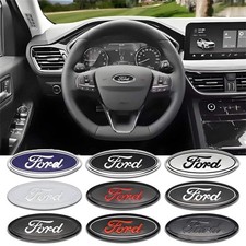 Abs Car Steering Wheel Logo Emblem Stickers For Ford St Line Focus Mondeo Fiesta