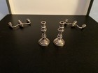 WILLIAM B. MEYERS Antique STERLING Silver Dollhouse Miniature CANDLESTICKS set — photo 10