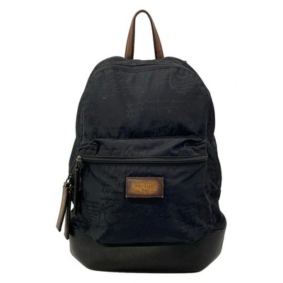 Berluti Black Nylon Leather Backpack