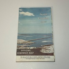 Vintage 1965 North Carolina Official Road Map   State Highway Department