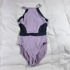 So Danca Girls Lavender Black One Piece Leotard Size M1