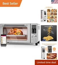 Bravo Smart Oven - 10-in-1 Air Fryer, 1800W, Brushed Stainless Steel Finish