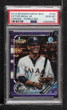2019 Bowman Mega Box Purple Mojo Refractor /250 Victor Mesa Jr PSA 10 GEM MT vs5