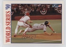 1991 Fleer World Series Chris Sabo Carney Lansford #5 2u3