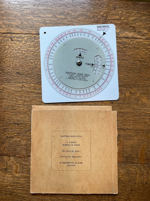 Vintage Nautical Slide Rule, Felsenthal, FNS-3, USN Bureau of Ships