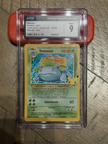 Venusaur Celebrations Classic Collection 15/102 Base Set - Holo CGC 9