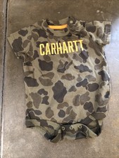 Carhartt Camo Short Sleeve One Piece Bodysuit size 6 month