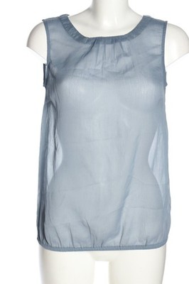 MORE & MORE ärmellose Bluse Damen Bluse Gr. DE 36 blau Elegant