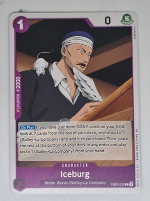 iceburg deck one piece tcg OP03-058] L/PParallel set Kingdoms of Intrigue. Current ice burg build :