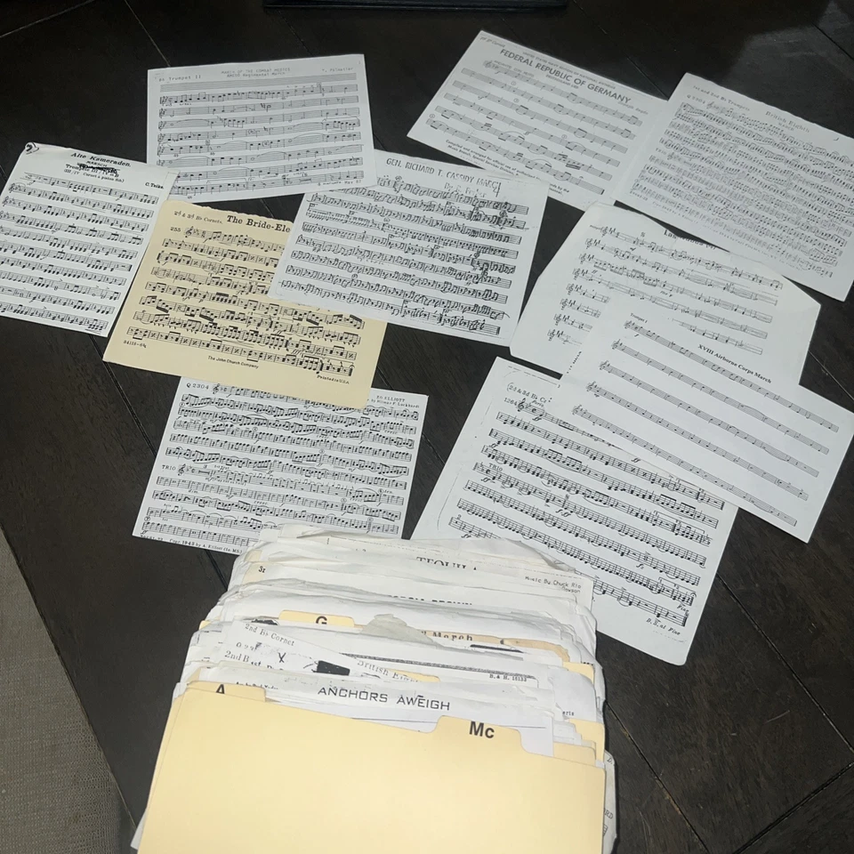 Vintage Lot 100 + Mix Sheet Melodies & Band Music Cornet, Trumpet Marsh - Image 3 of 4