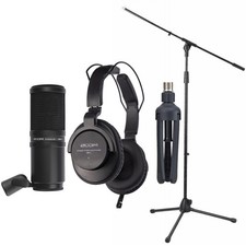 Zoom ZDM-1 Podcast Mic Pack Accessory Bundle with Microphone Boom Stand, SPRM1