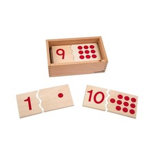 Leader Joy Montessori USA Montessori Math Materials Number Puzzle 1-10 for Pr...