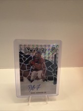 Duke Johnson Jr. 2020 Panini Mosaic #S51 Scripts Auto Silver Mosaic Prizm