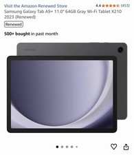 Samsung Galaxy Tab A9+ 11" 128GB Wi-Fi Grafito | Amazon renovar