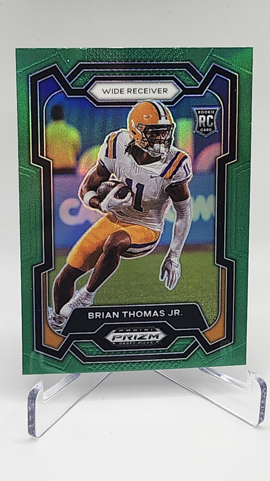 Brian Thomas Jr 2024 Panini Prizm Draft Picks #118 Green RC