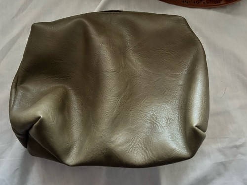 Antik Kraft Olive Hobo Bag Pockets Vegan Leather Bonus Bag Over Shoulder - Picture 5 of 19