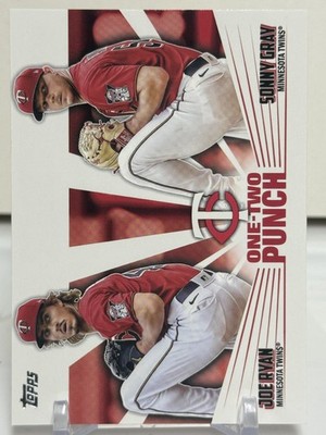 2023 Topps #12P-12 Joe Ryan / Sonny Gray One-Two Punch